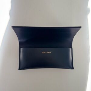 (SOLD) SAINT LAURENT Black Leather Case/Pouch